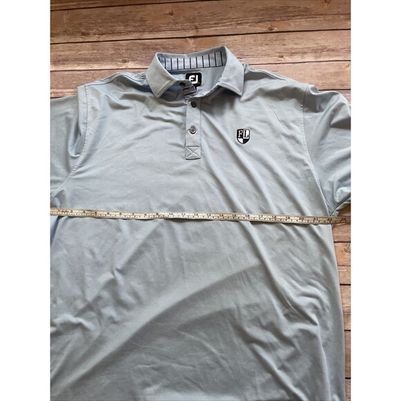 FJ FOOTJOY MENS XL X-LARGE BLUE FOREST LAKE SC SHORT SLEEVE POLO GOLF SHIRT - Picture 5 of 8